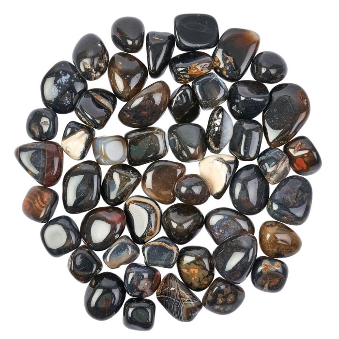 Black Banded Onyx Tumblestone Refill (50pcs) NETT