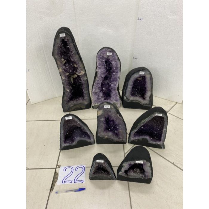 Amethyst Cathedral Crate No.22, 123.2kg (8pcs) NFD (PRE-ORDER)