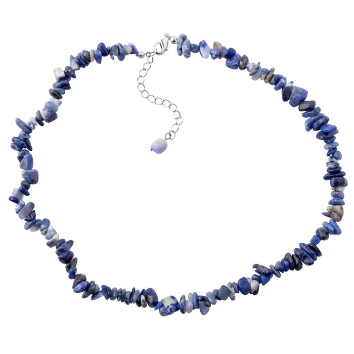 18" Sodalite Chip Necklace & Ext Chain (1pc) NETT