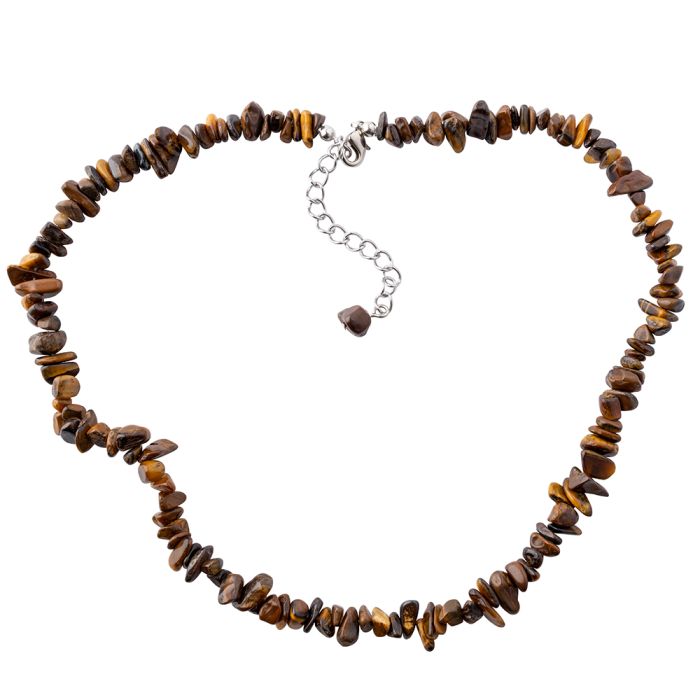 18" Chip Tiger Eye 'A' Necklace + Ext Chain (1 Piece) NETT