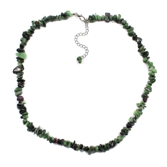 18" Chip Ruby Zoisite Necklace + Ext Chain (1 Piece) NETT