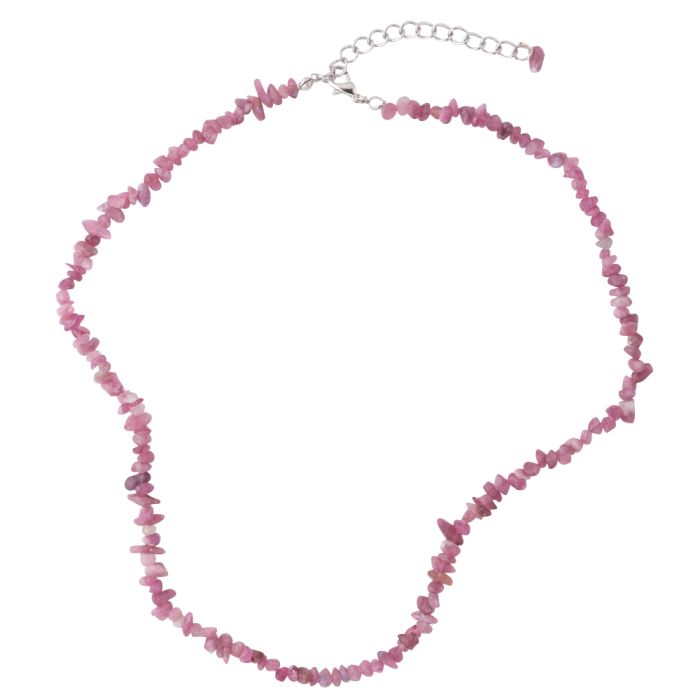 18" Chip Tourmaline pink Necklace + ext chain (1pc) NETT