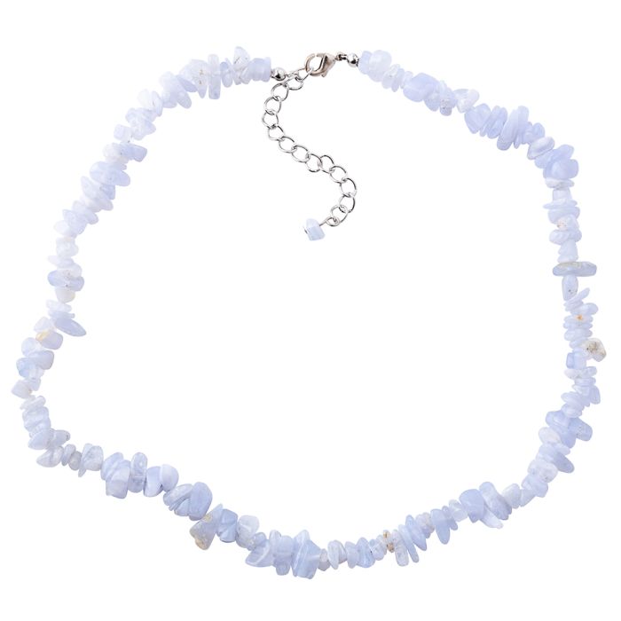 Blue Lace Agate Necklace, Sassi | MADE BY NATURE