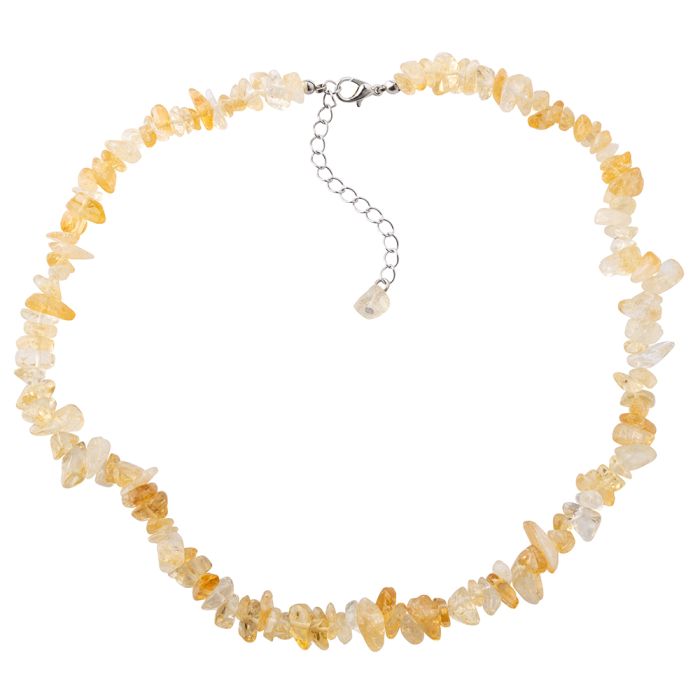 18" Citrine (Heat Treated) Chip Necklace & Ext Chain, A Grade (1pc) NETT