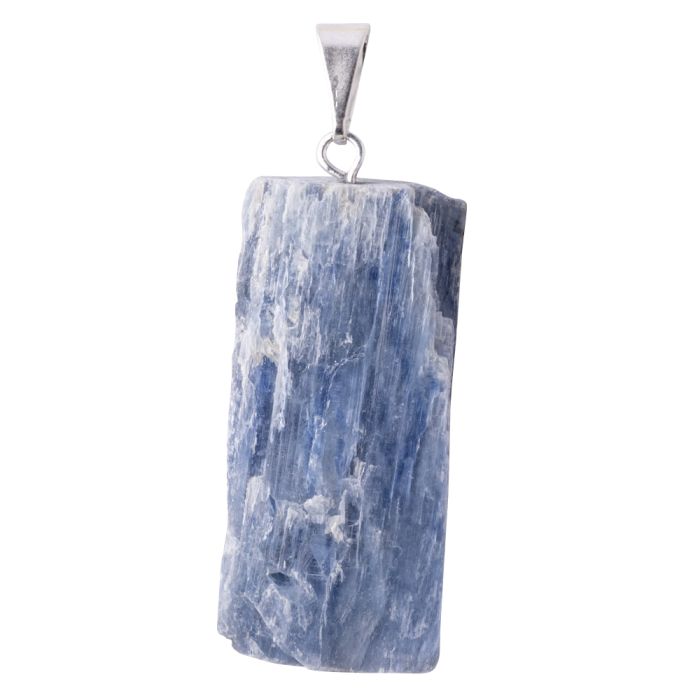 Pendant Rough Blue Kyanite Silver Plated Bail (1pc) NETT