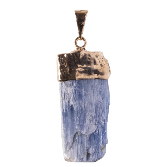 Pendant Rough Blue Kyanite Gold Plated Bail (1pc) NETT