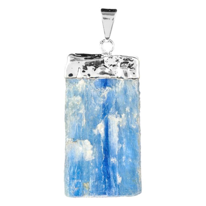 Blue Kyanite Electroplated Silver Plate Pendant (1 Piece) NETT