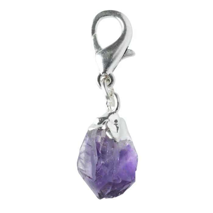 Mini Amethyst Point Charm Silver Plated (1 Piece) NETT