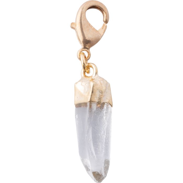 Mini Quartz Point Charm Gold Plated (1 Piece) NETT