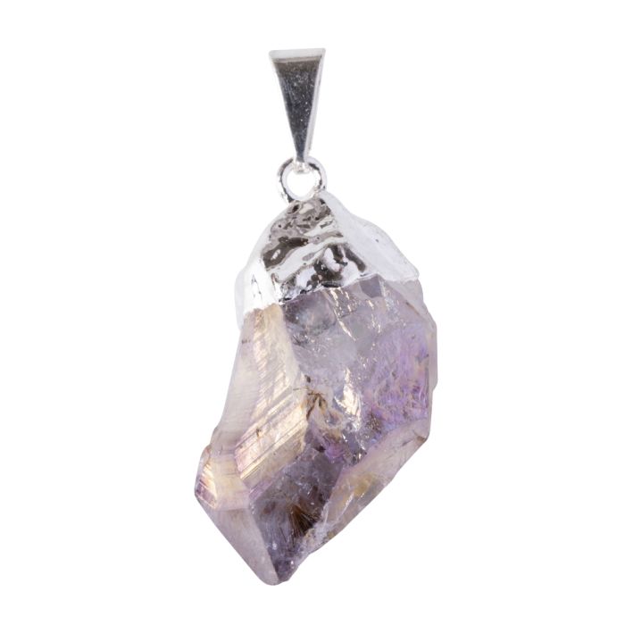 Aura Amethyst Point Pendant Silver Electroplated (1pc) NETT