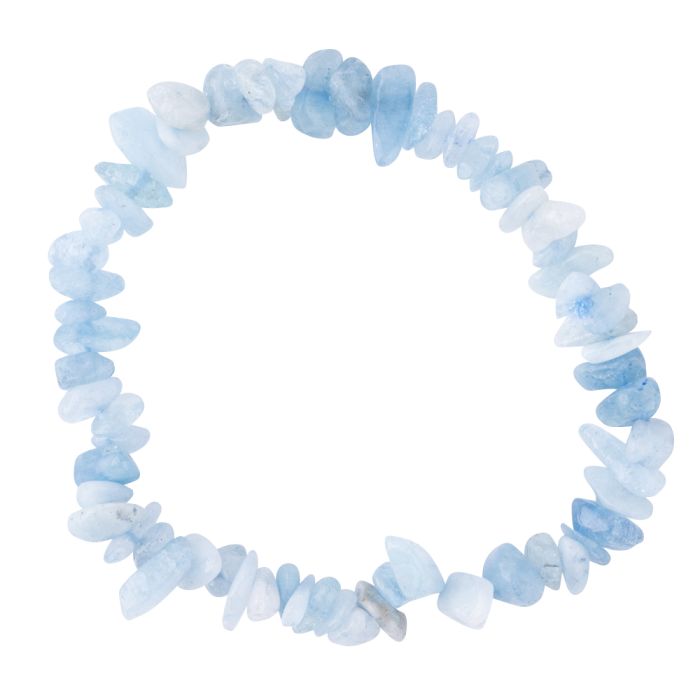 7.5" Aquamarine Chip Bracelet (1pc) NETT