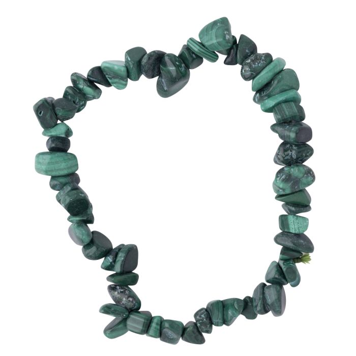 7.5" Malachite Chip Bracelet (1pc) NETT