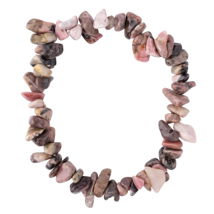 7.5" Rhodonite Chip Bracelet (1pc) NETT