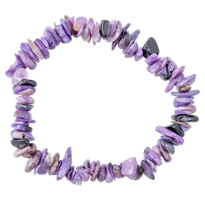 7.5" Charoite Chip Bracelet (1pc) NETT