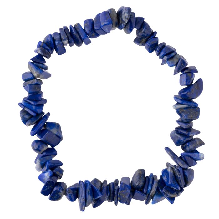 7.5" Lapis Chip Bracelet, Afghanistan (1pc) 