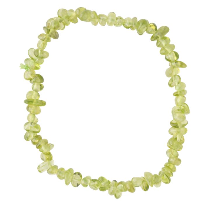 7.5" Peridot Chip Bracelet (1pc) NETT