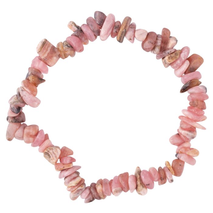 7.5" Rhodocrosite Chip Bracelet A&B Grade (1pc) NETT