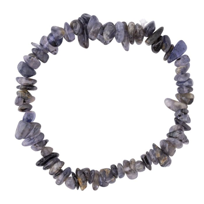 7.5" Iolite Chip Bracelet A&B Grade (1pc) NETT