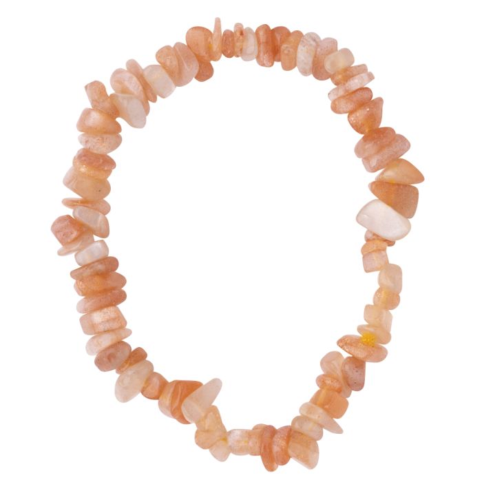 7.5" Sunstone Chip Bracelet A Grade (1pc) 