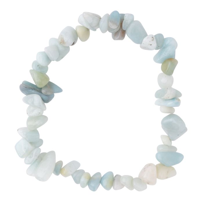 7.5" Amazonite Chip Bracelet (1pc) NETT