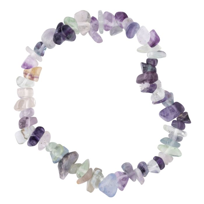 7.5" Fluorite Chip Bracelet (1pc) NETT