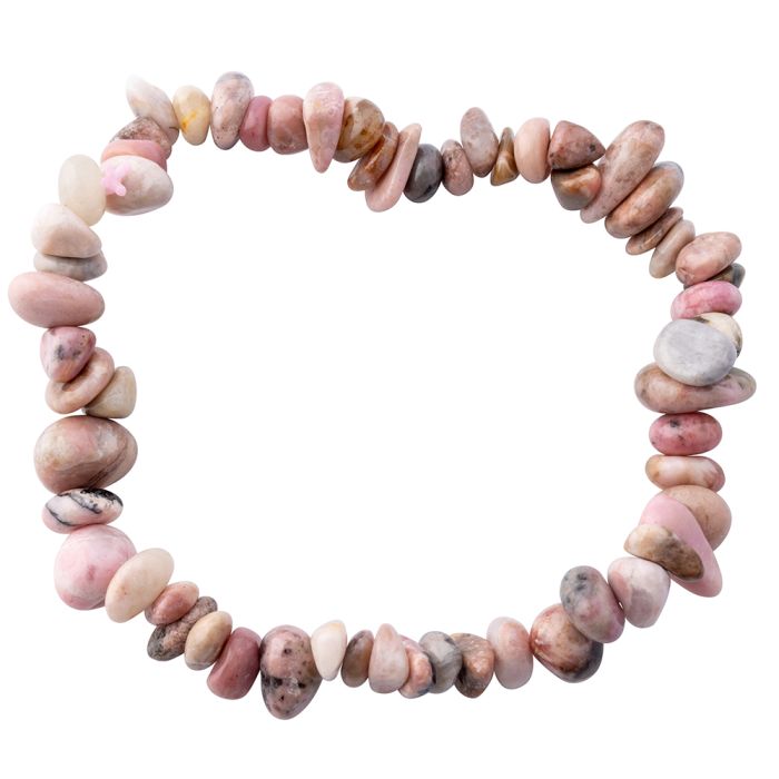 7.5" Freeform Chip Rhodonite Bracelet (1 Piece) NETT