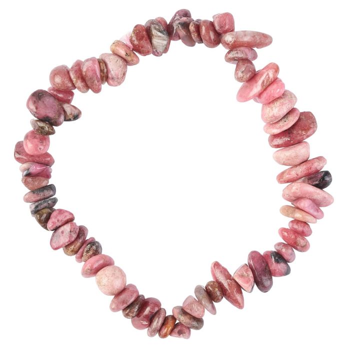 7.5" Freeform Chip Rhodonite Bracelet (1 Piece) NETT