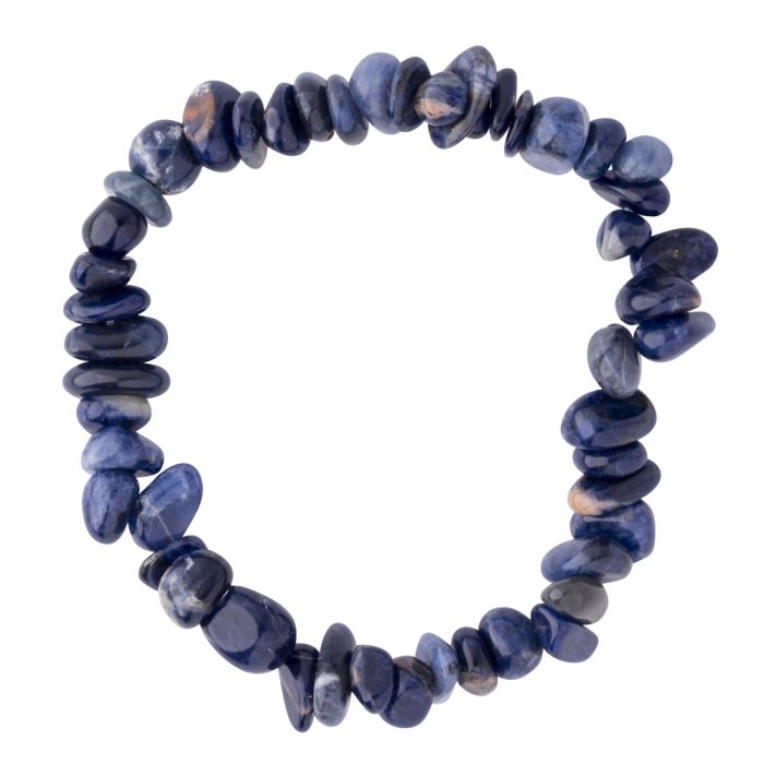 7.5" Freeform Sodalite Chip Bracelet (1pc) NETT