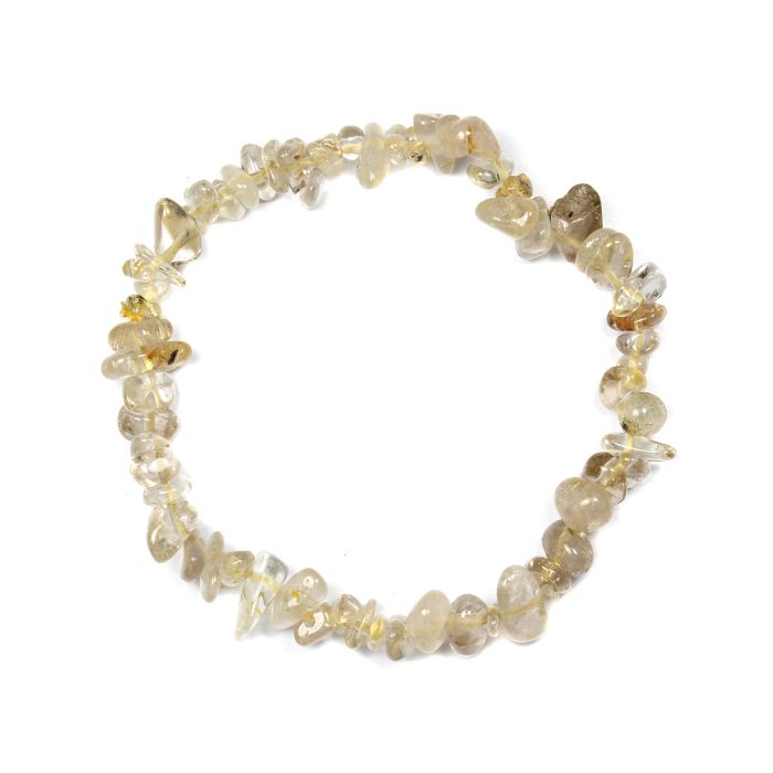 7.5" Rutile Quartz Chip Bracelet A Grade (1pc) NETT