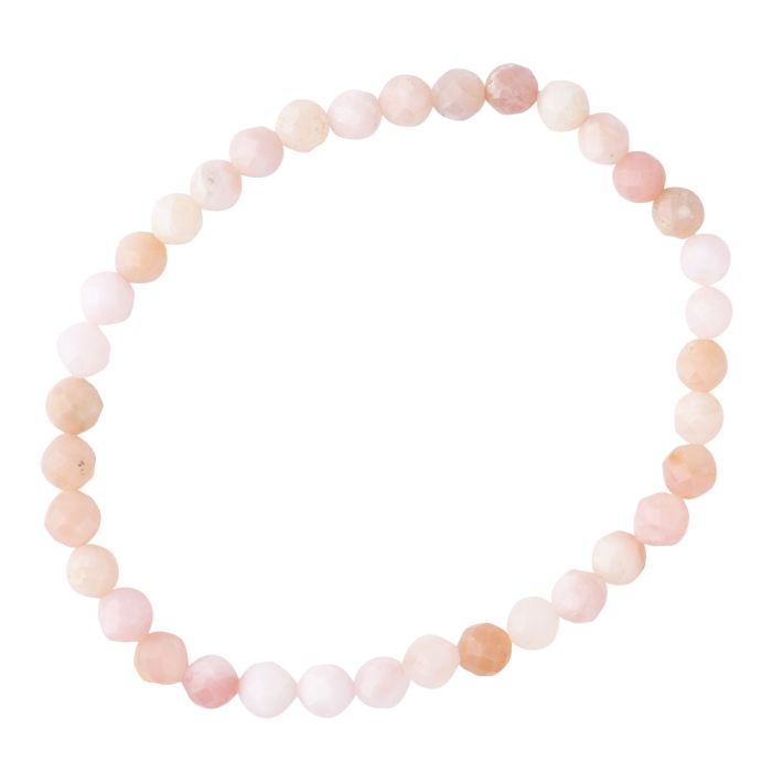 4mm Faceted Pink Opal Bracelet (1pc) NETT