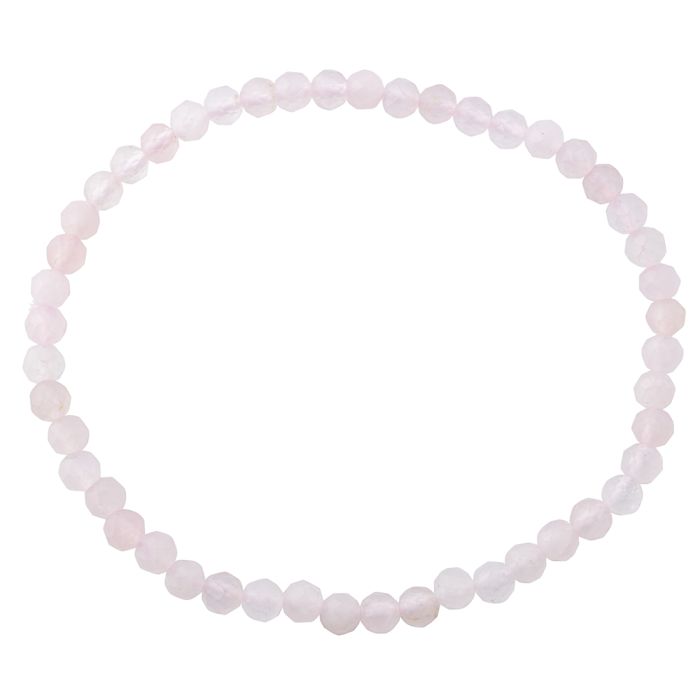 4mm Faceted Rose Quartz Bracelet (1pc) NETT