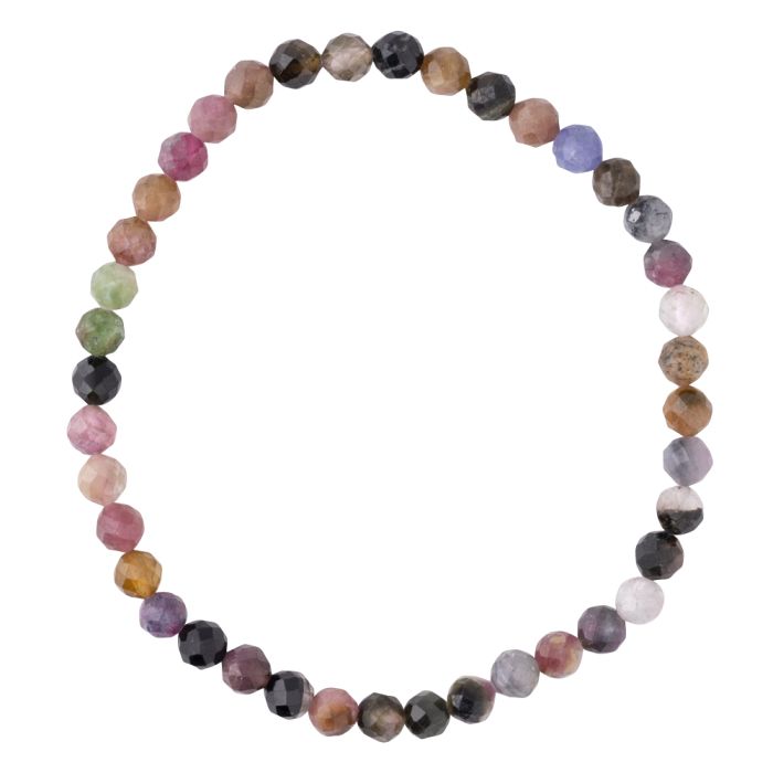 4mm Faceted Mixed Tourmaline Bracelet (1pc) NETT