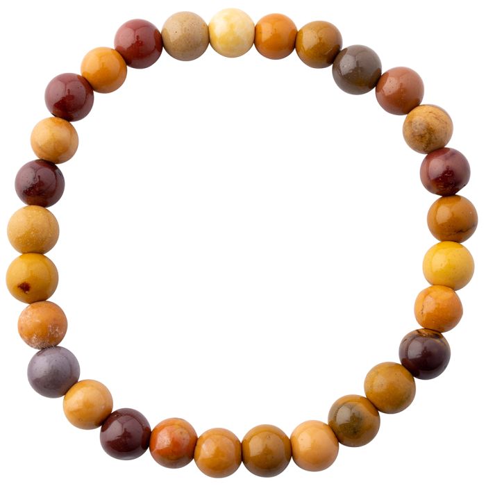 6mm Mookaite Bead Bracelet (1pc) NETT