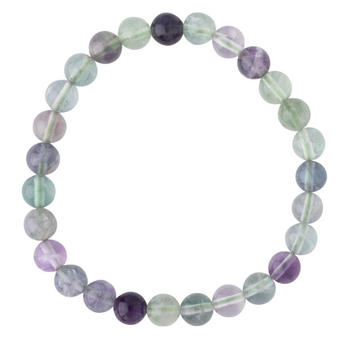 6mm Fluorite Bead Bracelet (1pc) NETT