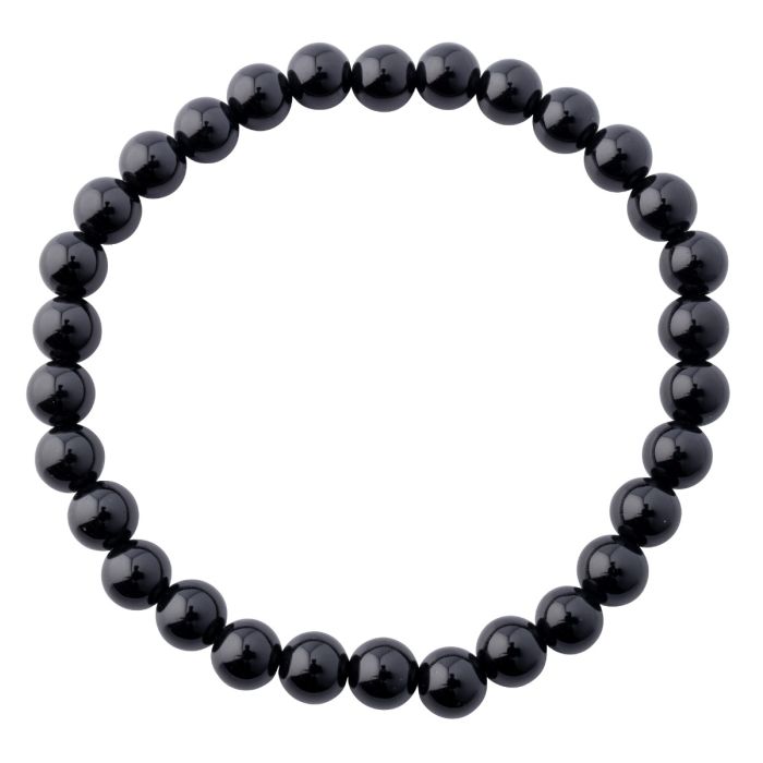 Buy 6mm Black Agate Bead Bracelet Genuine Spiritual Crystal & Natural Stone  Jewellery Online in India - Etsy