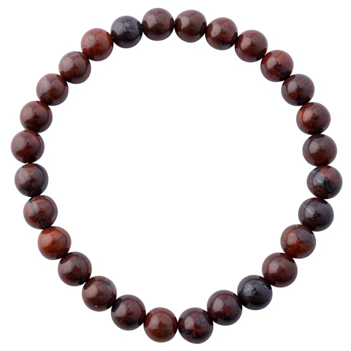 6mm Brecciated Jasper Bead Bracelet (1pc) NETT