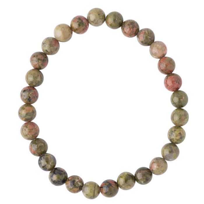 6mm Unakite Bead Bracelet (1pc) NETT