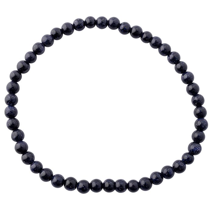 4mm Blue Goldstone Bead Bracelet (1pc) NETT