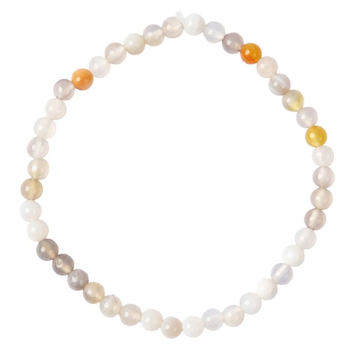 4mm Botswana Agate Bead Bracelet (1pc)