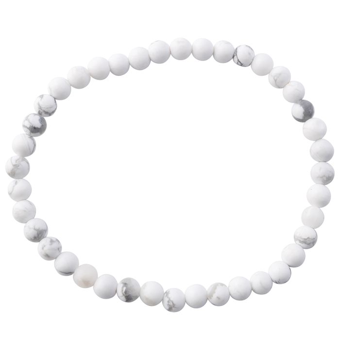 4mm Howlite Bead Bracelet (1pc) NETT