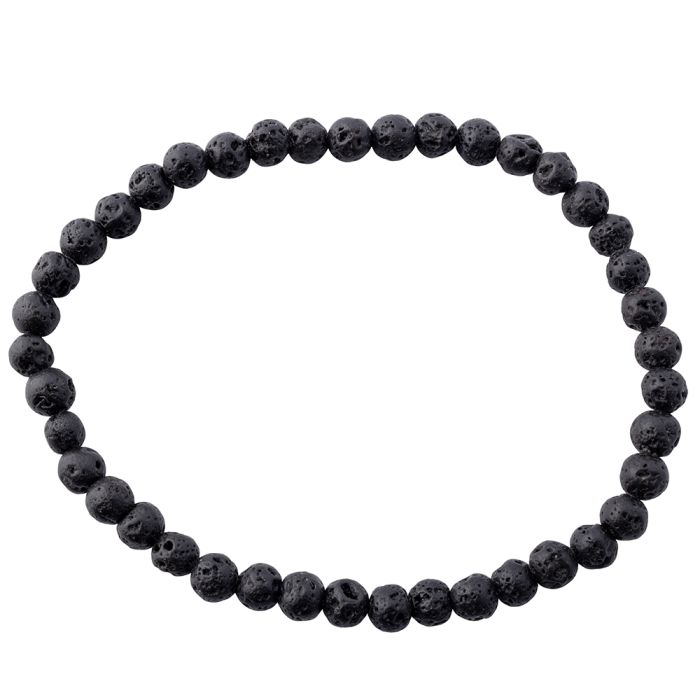 4mm Lava Stone Bead Bracelet (1pc) NETT