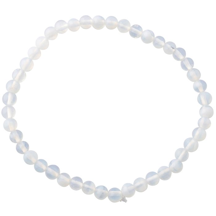 4mm Opal Glass Bead Bracelet (1pc) NETT