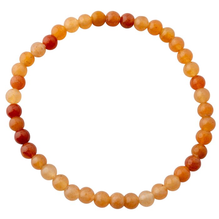 4mm Red Aventurine Bead Bracelet (1pc) NETT