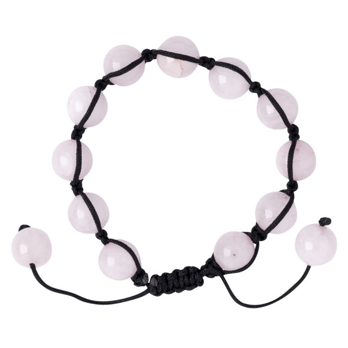 10mm Rose Quartz Shamballa Bead Bracelet (10pcs) NETT