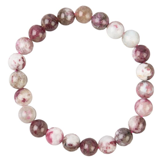 8mm Rubellite Bead Bracelet (1pc)