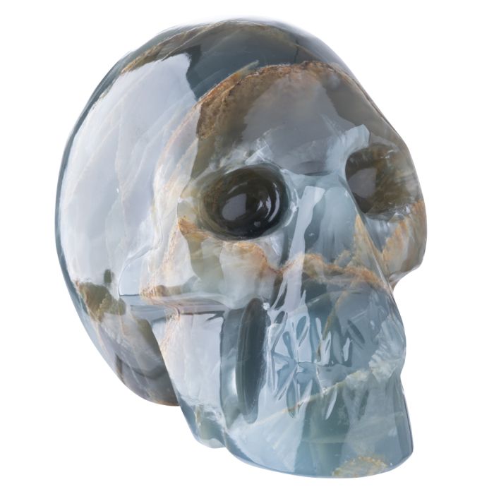 Blue Onyx Skull 11x7x8.5 cm (1pc) NETT