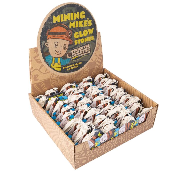 Mining Mike's Glow Stones Retail Box (40 Piece) NETT