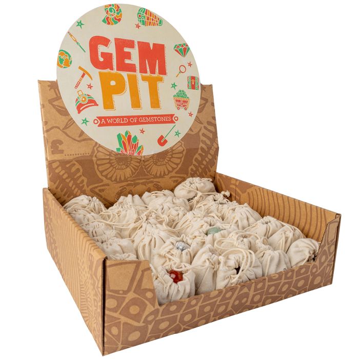 Mining Mike's Mixed Gem Pit Tumblestone Bags in Retail Box (40 Piece) NETT