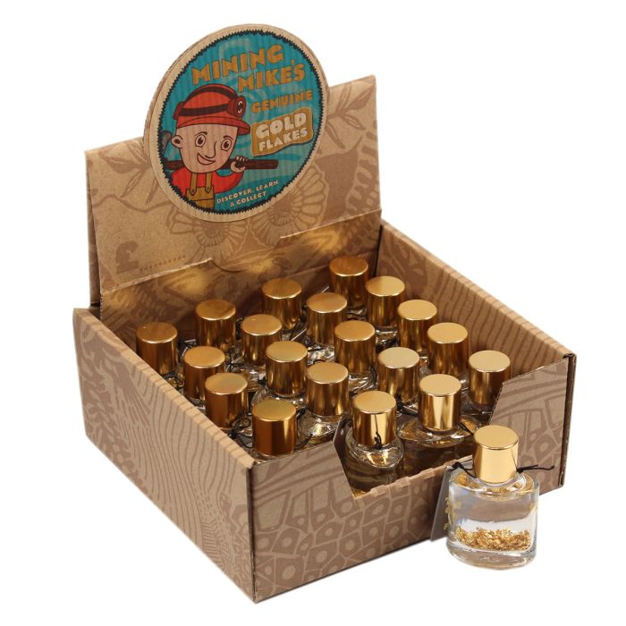 Mining Mike's Genuine Gold Flakes Retail Box (20 Piece) NETT