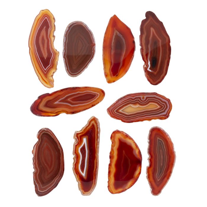 A0 Agate Slice Red (up to 2&quot;) (10 Piece) NETT